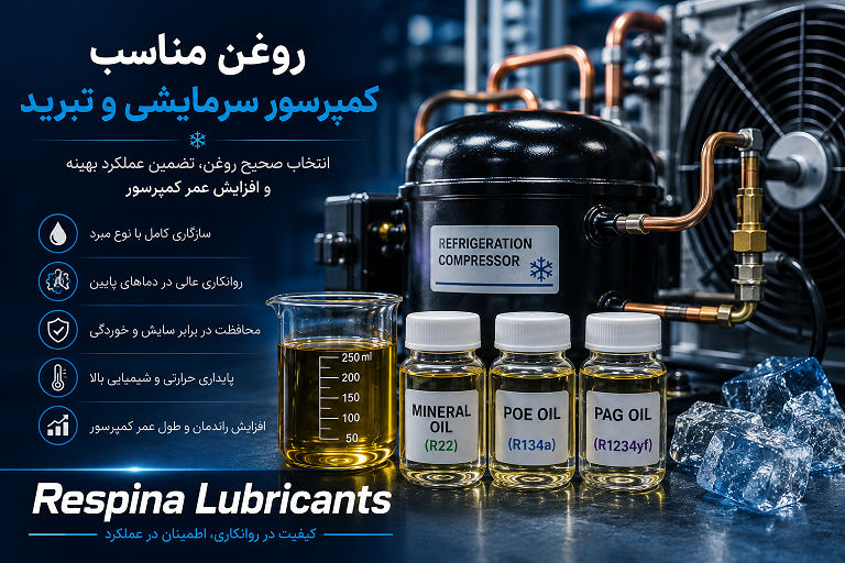 روغن مناسب کمپرسور سرمایشی و تبرید